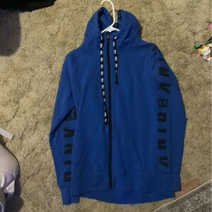 PINK Victoria's Secret Royal Blue Fleece Jacket